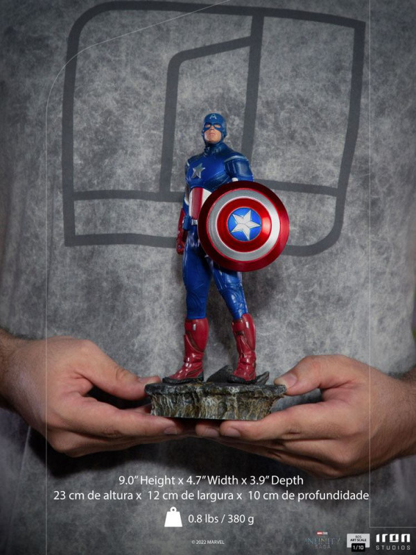 The Infinity Saga BDS Art Scale Statue 1/10 Captain America Battle of NY 23 cm 6