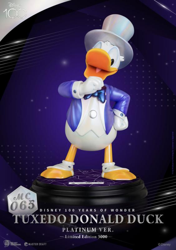 Disney 100th: Tuxedo Donald Duck (Platinum Ver.) 40 cm Master Craft Statue - BKT