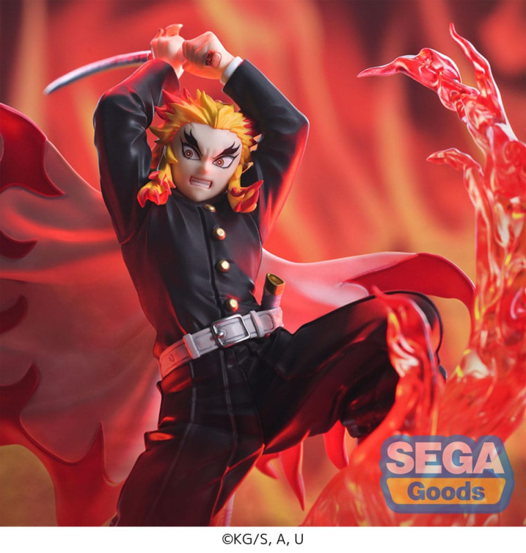 Demon Slayer: Kimetsu no Yaiba Xross Link Anime PVC Statue Kyojuro Rengoku 15 cm 3