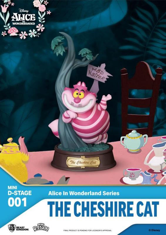 Alice in Wonderland: Cheshire Cat 10 cm Mini Diorama Stage PVC Statue - Beast Kingdom Toys