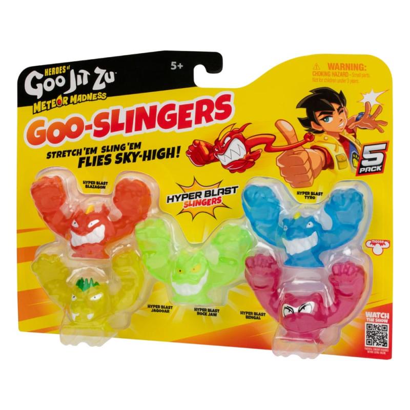 Heroes of Goo Jit Zu Meteor Madness Stretch Figures 5-Pack Goo Slingers Hyper Blast Slingers 5 cm 2