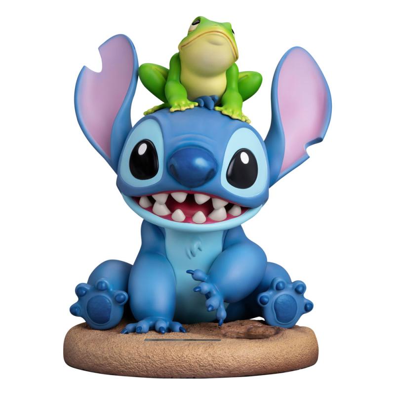 Disney 100th: Stitch with Frog 34 cm Master Craft Statue - BKT