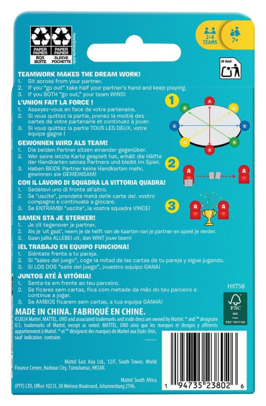 UNO Teams Card Game 8