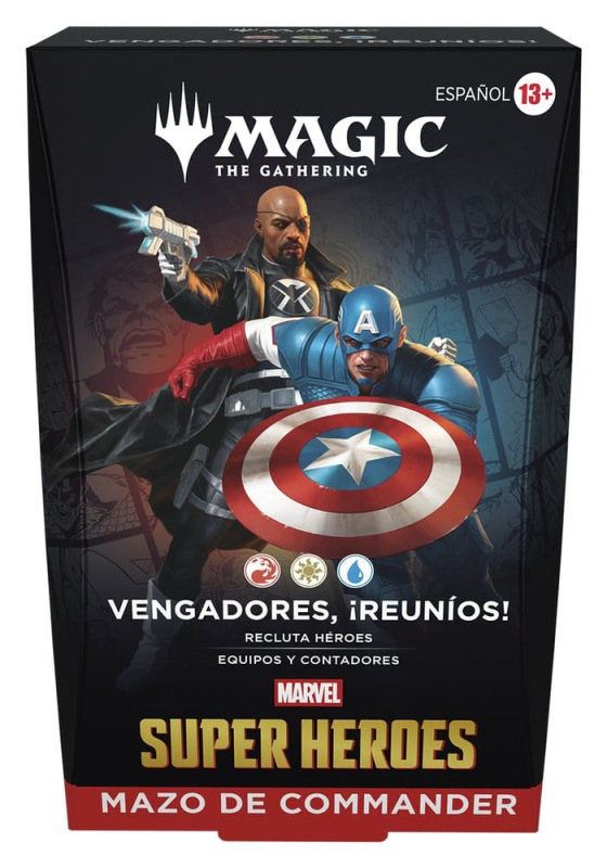 Magic the Gathering Marvel Super Heroes Commander Decks Case (4) spanish 2