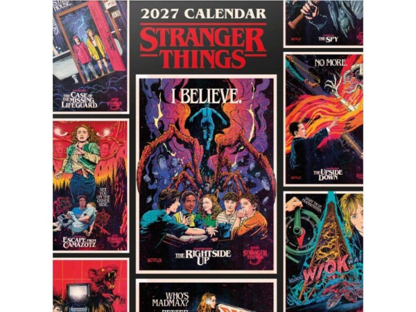 Stranger Things Wall Calendar 2027 30 x 30 cm