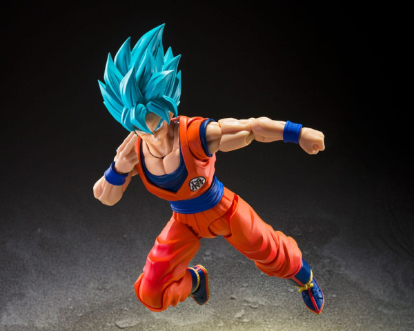 Dragon Ball Super S.H.Figuarts Action Figure Super Saiyan God Super Son Guko (Blue power transcendin 5