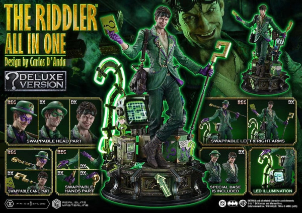 DC Comics Real Elite Masterline Series Statue 1/3 The Riddler All In One (Design by Carlos D'Anda) D 11