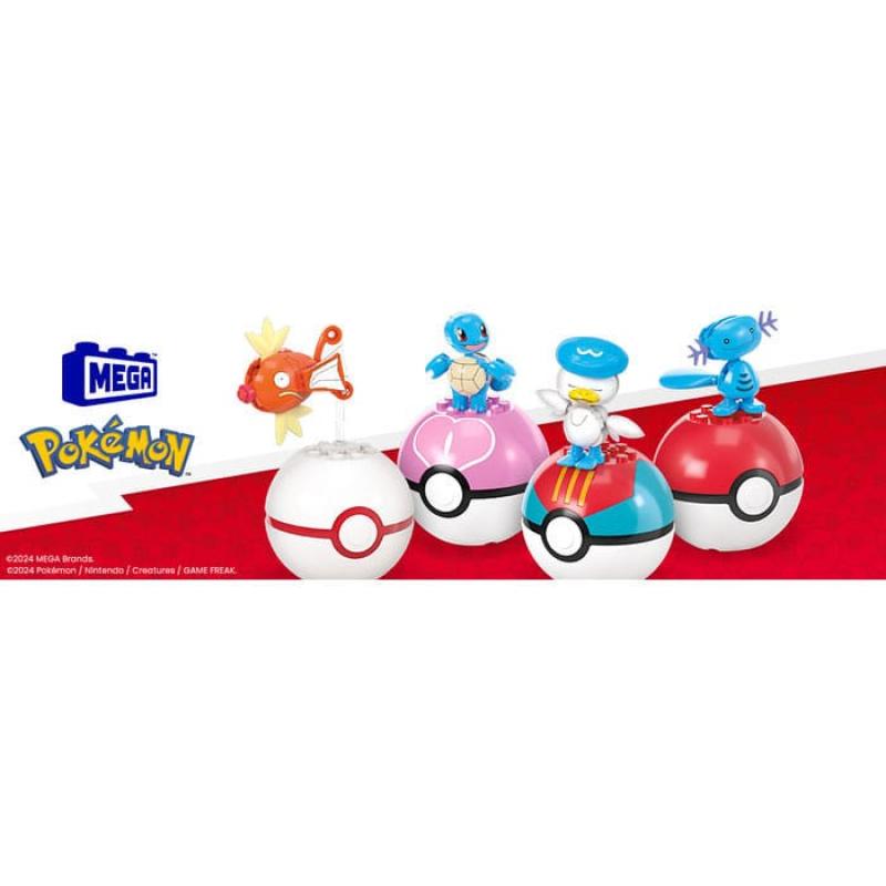 Pokémon MEGA Construction Set Water-Type Trainer Team Building Toy Kit 4