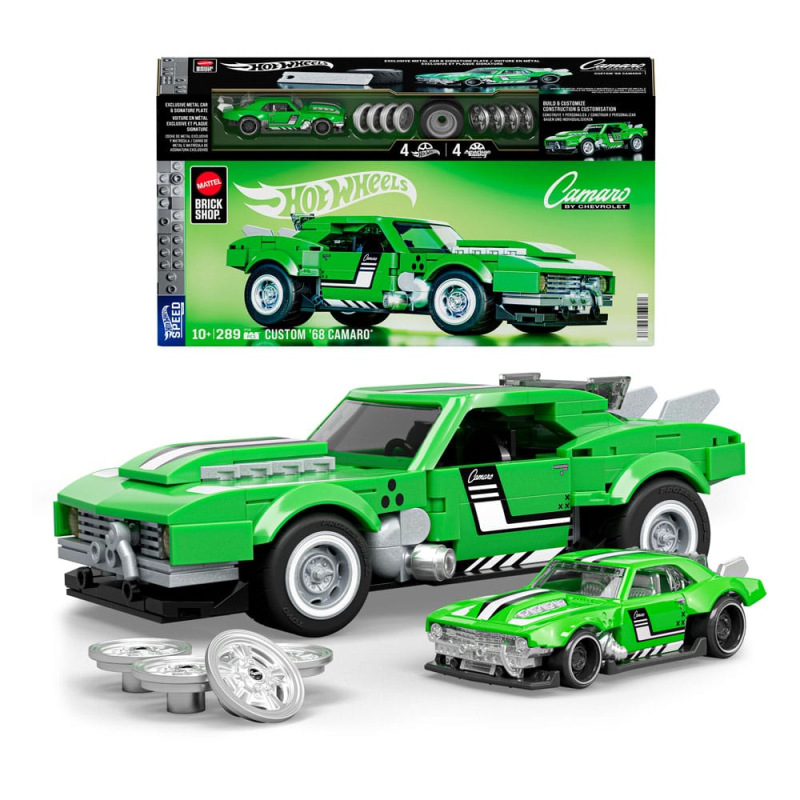 Mattel Brick Shop Hot Wheels Speed Series Building Set 1/32 Custom '68 Camaro 1