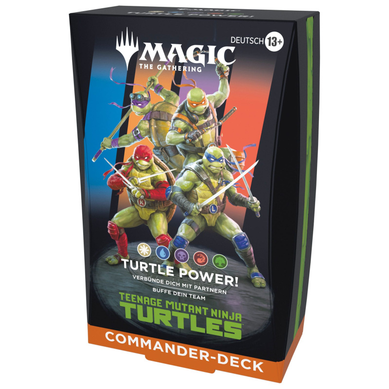 Magic the Gathering Teenage Mutant Ninja Turtles Commander Decks Case (4) german