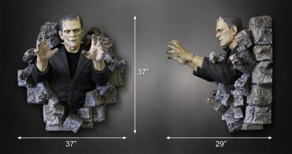 Frankenstein Wall Mount 1/1 Boris Karloff as Frankenstein's Monster 94 x 94 cm 2