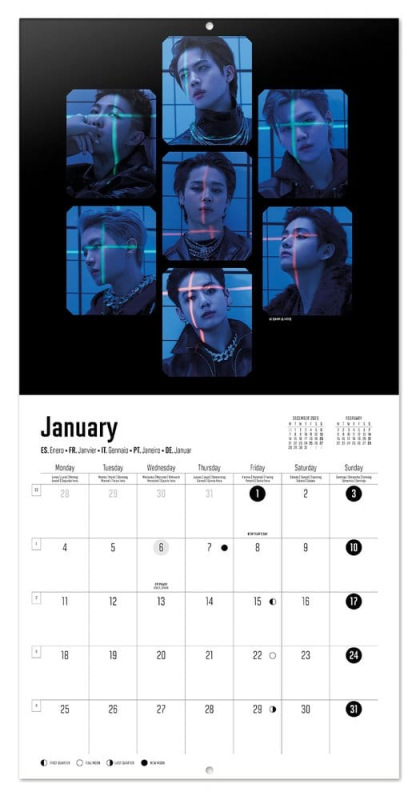 BTS 2027 Wall Calendar 30 x 30 cm 2