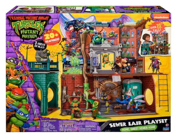 Teenage Mutant Ninja Turtles: Mutant Mayhem Playset Sewer Lair New Version 1