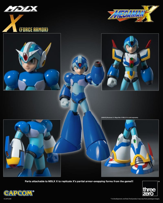Mega Man X MDLX Action Figure Rockman / Mega Man Force Armor 12 cm 13