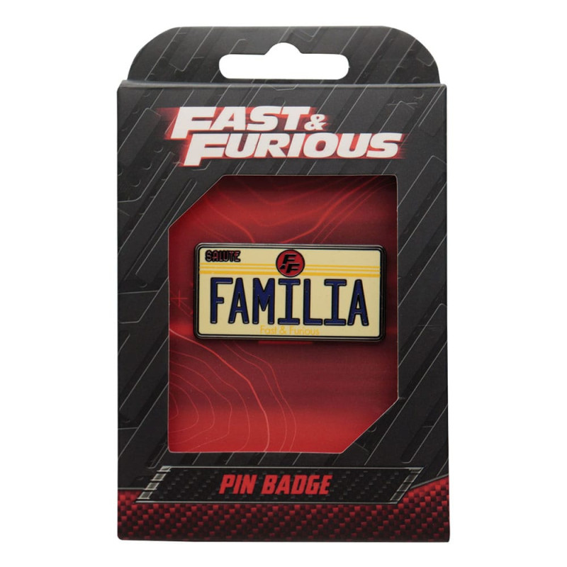 Fast & Furious Pin Badge Familia License Plate 2