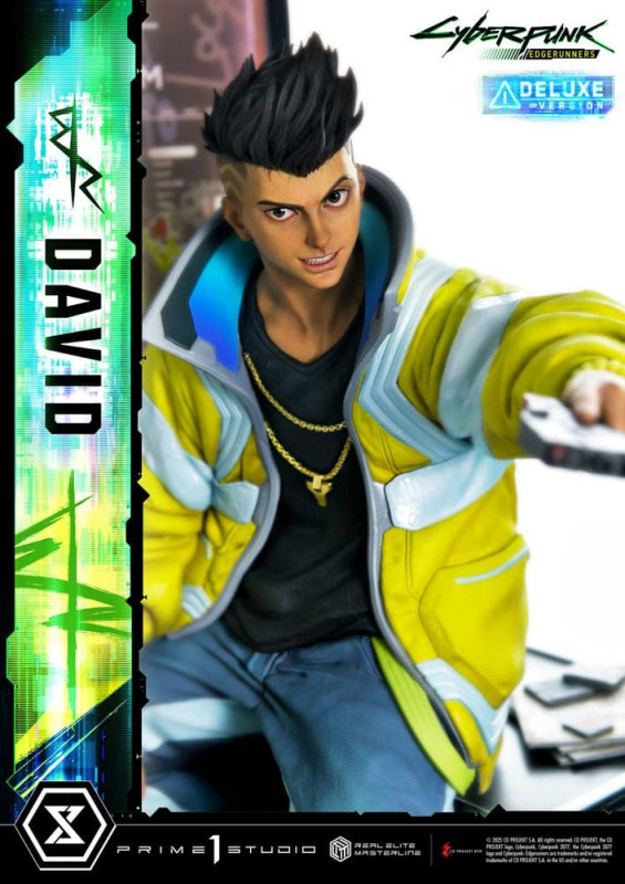 Cyberpunk: Edgerunners Real Elite Masterline Series Statue 1/4 David Bonus Version 58 cm 6