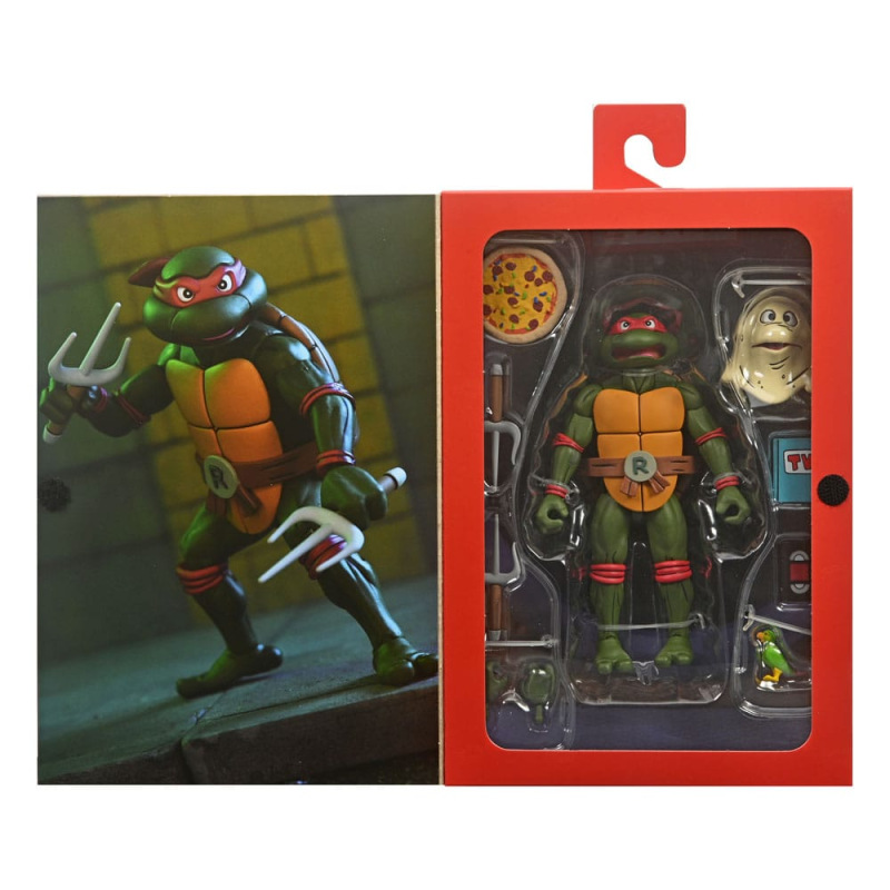 Teenage Mutant Ninja Turtles (1987 Cartoon) Action Figure Ultimate Raphael (VHS) 18 cm 4