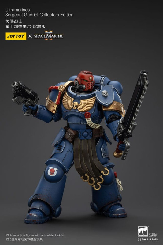 Warhammer 40,000: Space Marine 2 Action Figure Ultramarines Sergeant Gadriel Collectors Edition 13 c 12