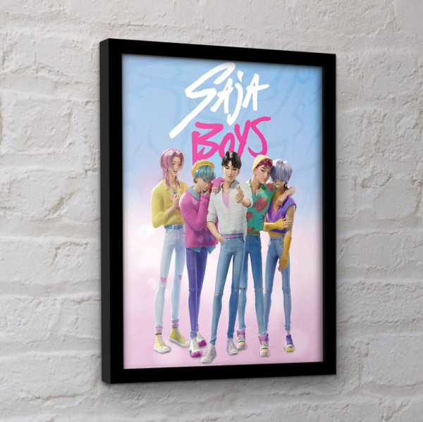 KPop Demon Hunters Collector Print Framed Poster Saja Boys 1