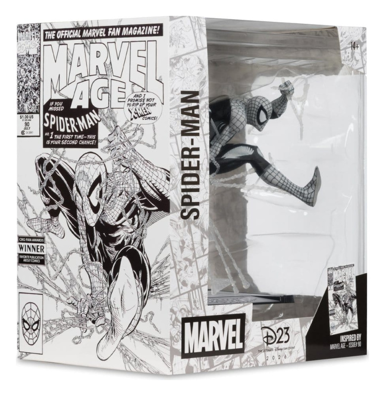 Marvel PVC Statue 1/10 Spider-Man (Marvel Age #90) (Line Art) 18 cm 8