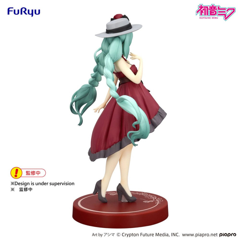 Hatsune Miku Trio-Try-iT PVC Statue Hatsune Miku Outing Dress Red Color Ver. 19 cm 6