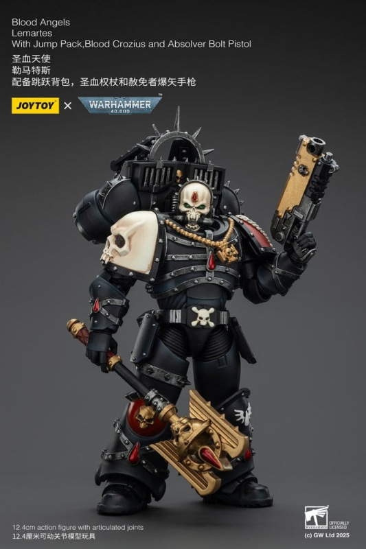 Warhammer 40,000 Action Figure Blood Angels Lemartes 12 cm 3