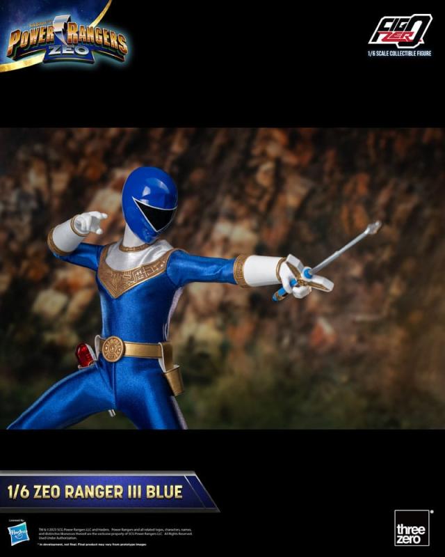 Power Rangers Zeo FigZero Action Figure 1/6 Ranger III Blue 30 cm 7