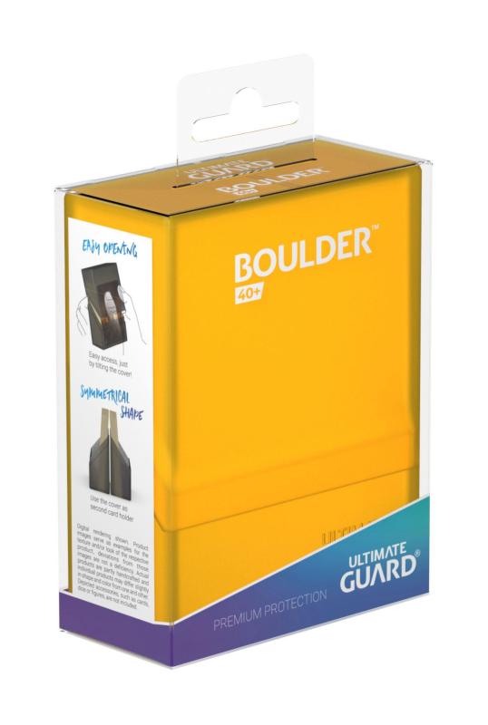 Ultimate Guard Boulder Deck Case 40+ Standard Size Amber