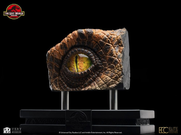 The Lost World: Jurassic Park Replica Bust Male Velociraptor Eye Prop 23 cm 10