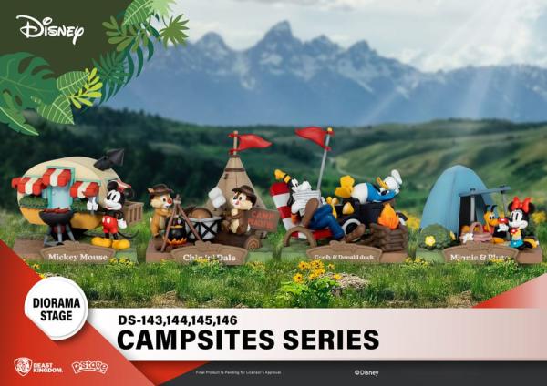 Disney: Chip & Dale 10 cm D-Stage Campsite Series PVC Diorama - BKT