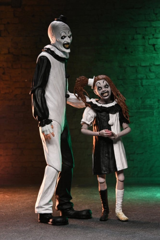 Terrifier 2 2-Pack Action Figures Ultimate Art the Clown & Little Pale Girl 18 cm 5