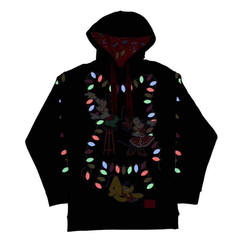 Disney by Loungefly hooded jacket Mickeys Light Up Decorations Size L 1