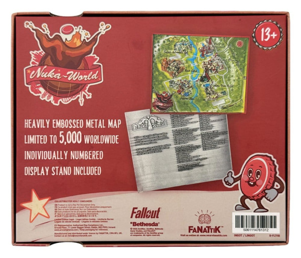 Fallout Replica Metal Map Nuka-World Limited Edition 16 x 13 cm 3