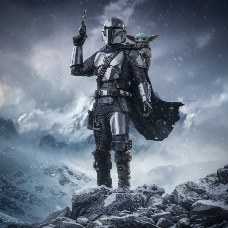 The Mandalorian & Grogu Art Scale Statue 1/10 The Mandalorian and Grogu 25 cm 6