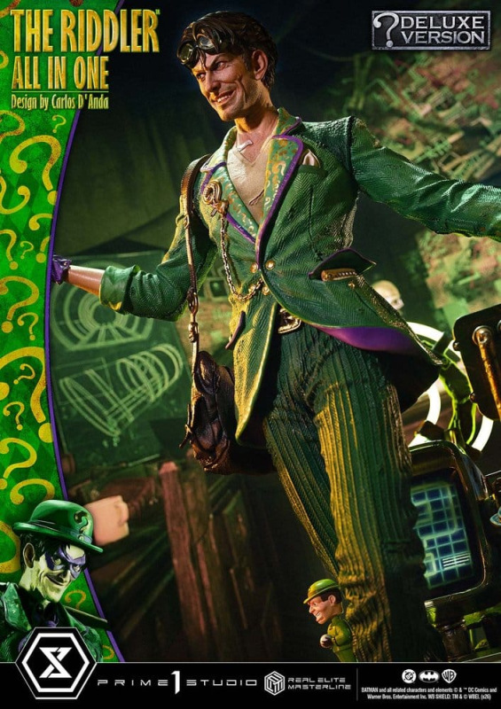 DC Comics Real Elite Masterline Series Statue 1/3 The Riddler All In One (Design by Carlos D'Anda) D 6