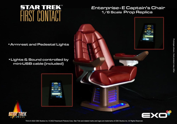 Star Trek: First Contact Replica 1/6 Captain's Chair 15 cm 1