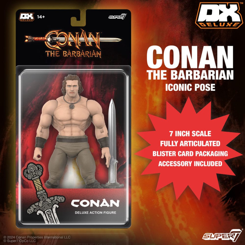 Conan the Barbarian 1982 Deluxe Action Figure Conan Iconic Pose 18 cm 1