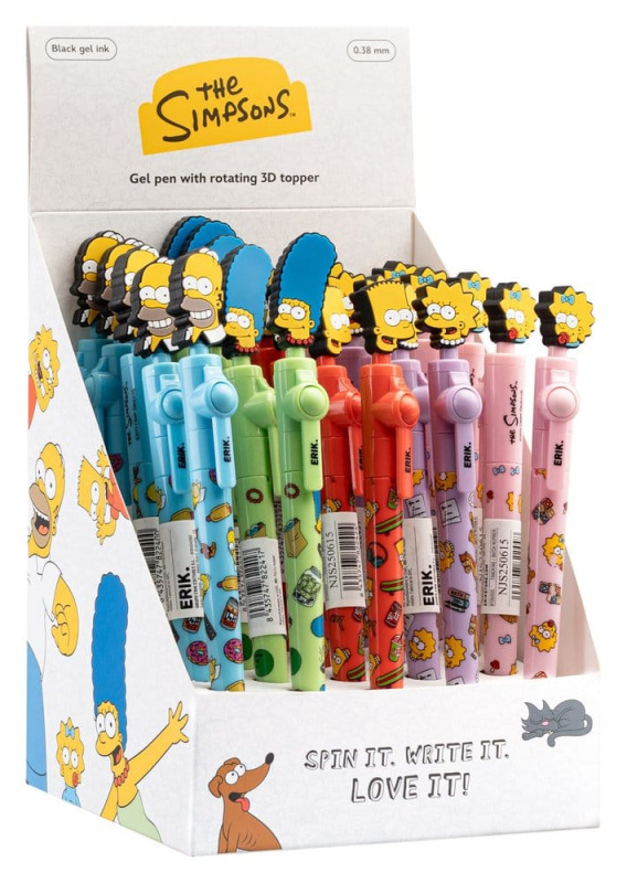 The Simpsons Pen with rotating Topper Display (25) 1