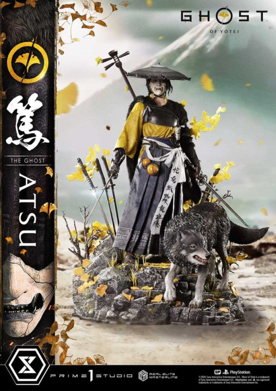 Ghost of Yotei Real Elite Masterline Statue 1/4 Atsu Deluxe Version 59 cm 10