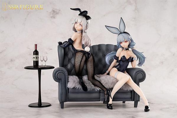 Original Character SSR PVC Statuen 1/7 Yi Ren Guan - House of Unhumans Jin Hua: Bunny Ver. + Qiao Er