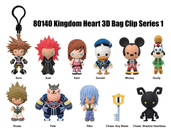 Kingdom Hearts 3D PVC Bag Clips Series 1 Blind Bag Display (24) 1