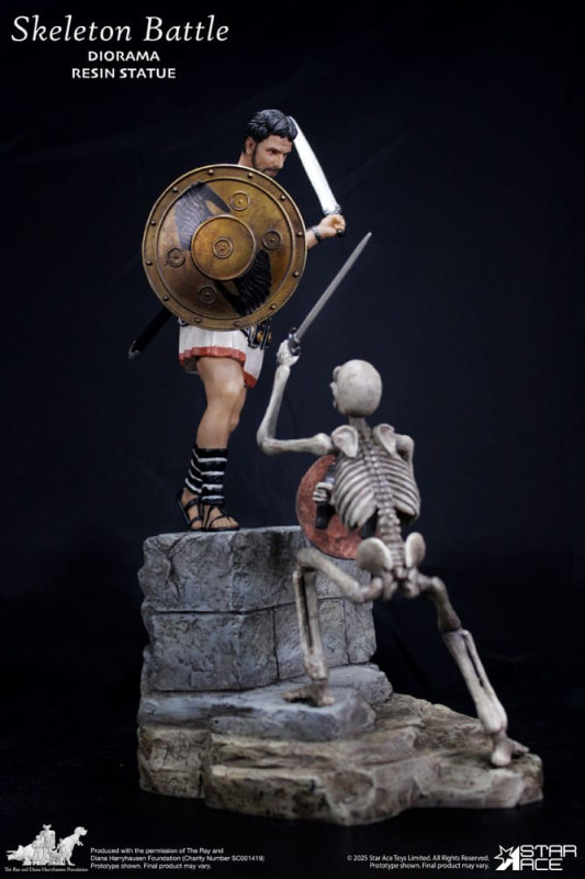 Ray Harryhausen Diorama 1/8 Skeleton Battle Scene 30 cm 4