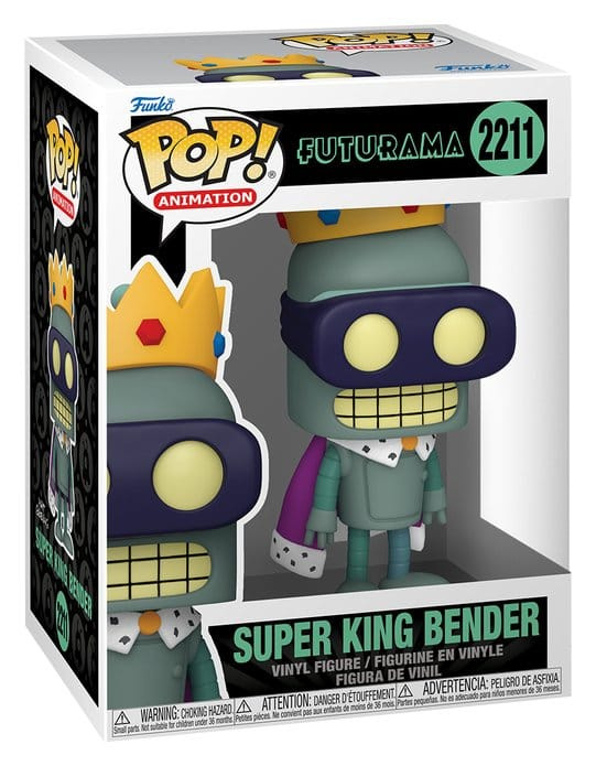 Futurama Pop! Animation Vinyl Figure Super King Bender 9 cm 1