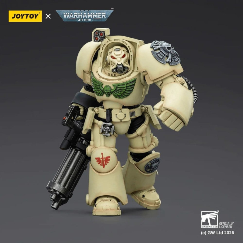 Warhammer 40,000 Action Figure Dark Angels Deathwing Terminator 3 with Power Fist and Assault Cannon 5