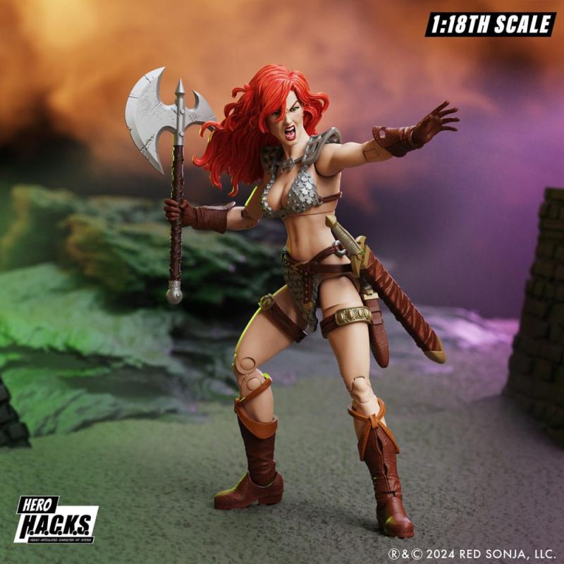 Flash Gordon Hero H.A.C.K.S. Action Figure Red Sonja