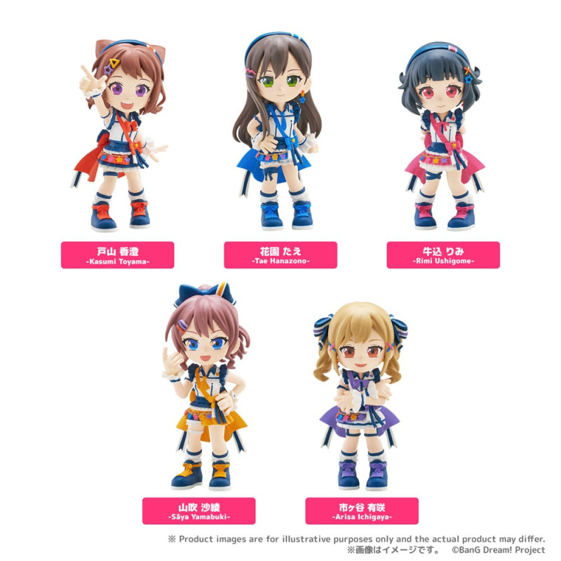 BanG Dream! Poppin'Party PalVerse PVC Figures 9 cm Assortment (6) 1