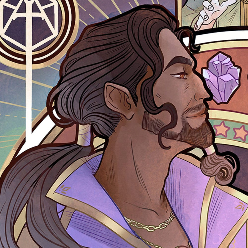 Critical Role Art Print Matthew Mercer: 10th Anniversary Art Nouveau Illustrations 46 x 28 cm - unfr 4