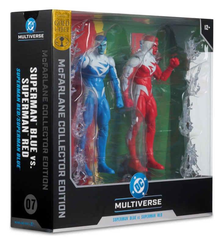 DC Multiverse Action Figures 2-Pack Superman Blue vs. Superman Red (Gold Label) 18 cm 8