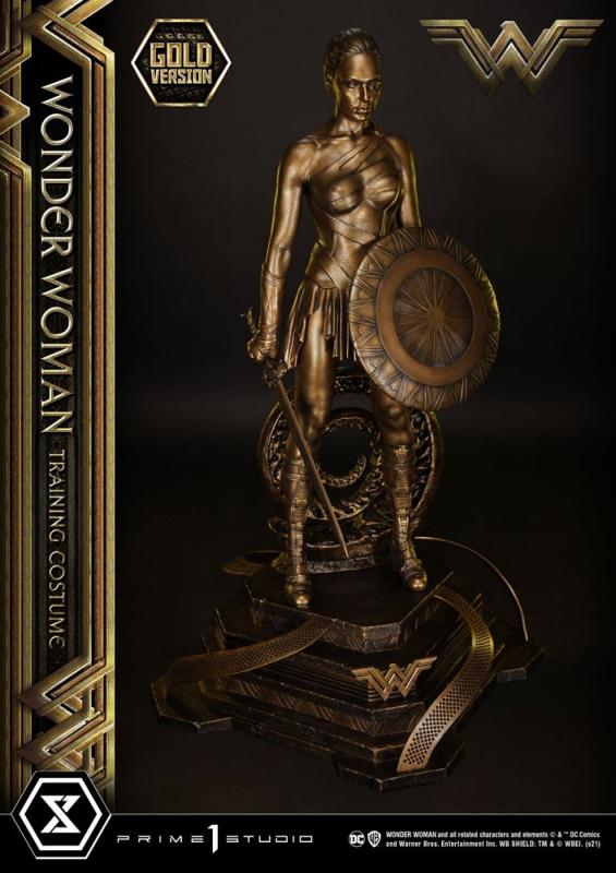 Wonder Woman: Wonder Woman Training Costume Gold Version 80 cm Statue - Prime 1 Studio