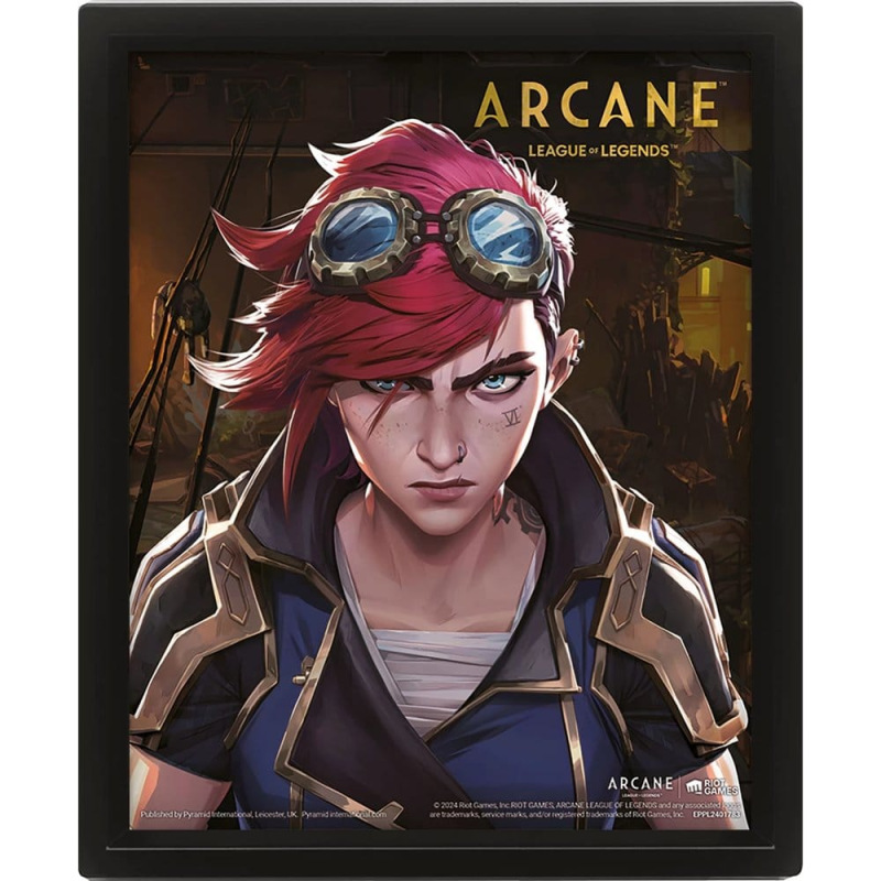 League of Legends Arcane 3D Lenticular Poster Jinx-VI 1
